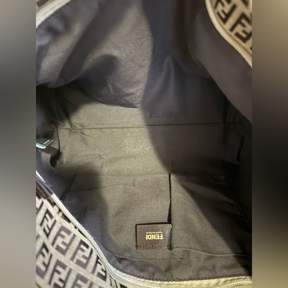 fendi zucchino canvas tote with charms. excellent condition. - Picture 4 of 10